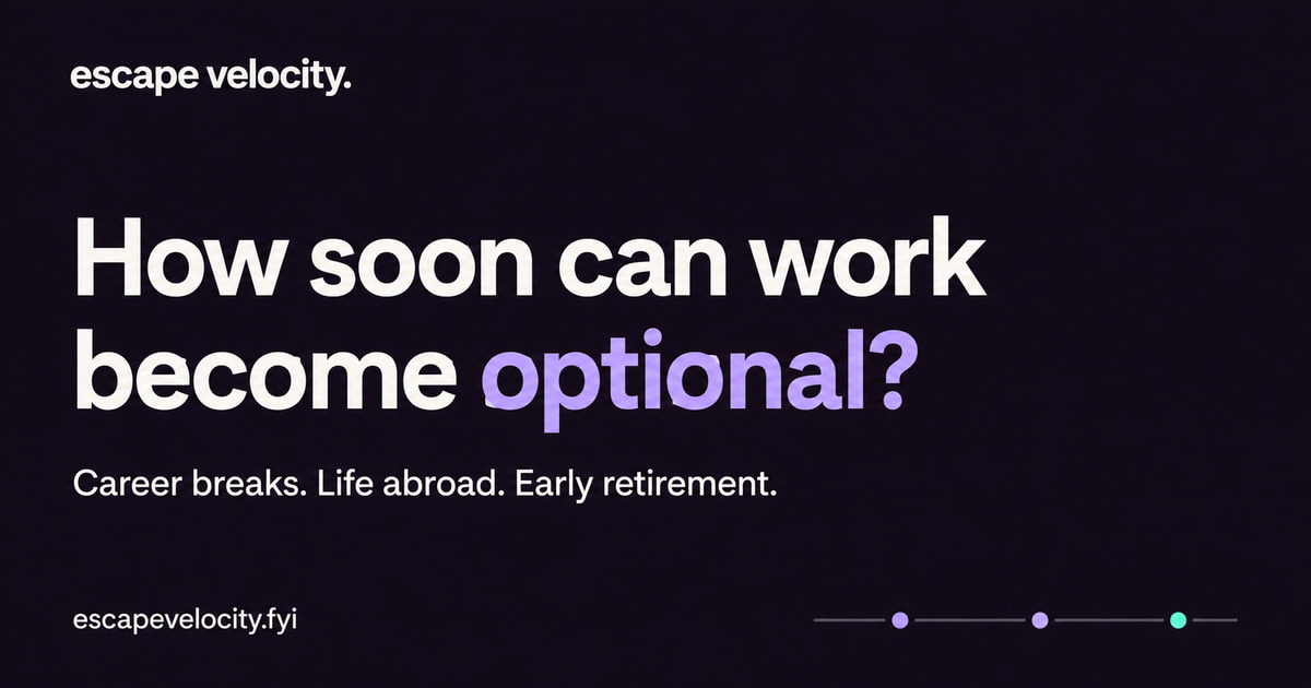 Escape Velocity - I built a planner while considering a career break in Southeast Asia